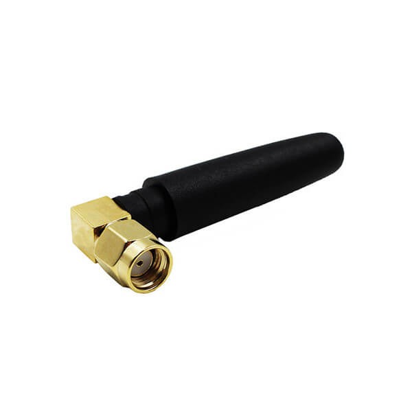 Elecbee 粗短天线2.4G WiFi 3dBi接90°反极SMA公头