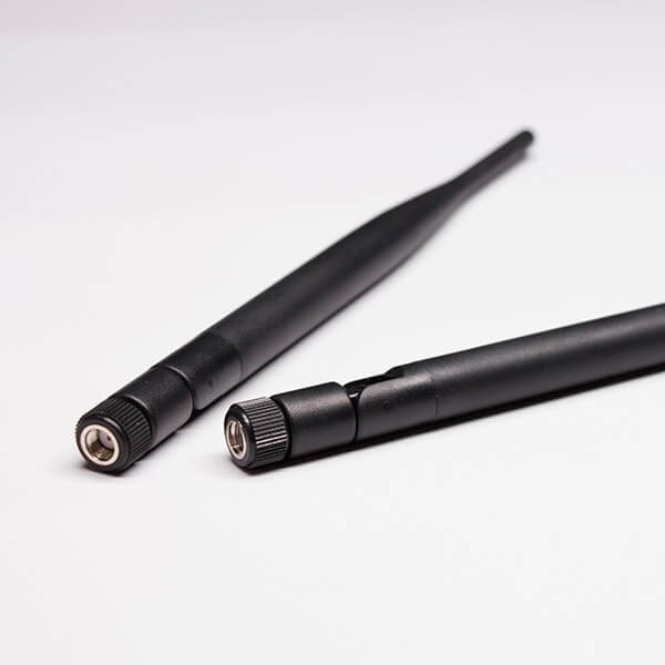 Elecbee 卫星天线 wifi2.4G 5dbi黑色大s棒状天线配SMA天线插座 20Pcs