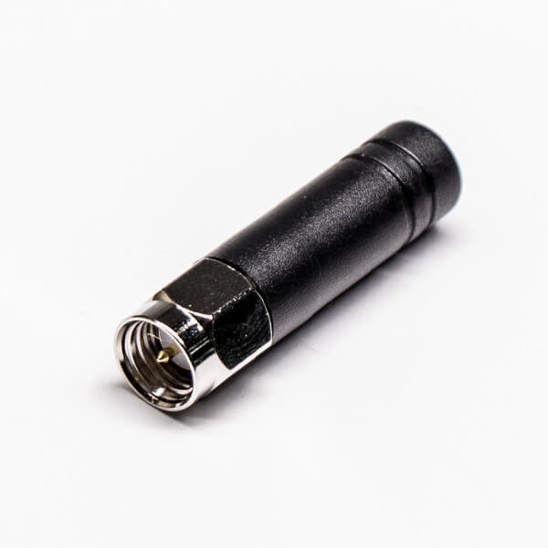 Elecbee 2.4G Antenna Small Pepper Module Straight SMA Male Black with Nickel Plating