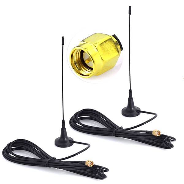 Elecbee 433 MHz Directional Antenna SMA Male Magnetic Base Antenna