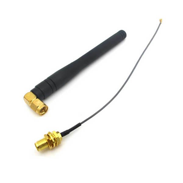 Elecbee GSM Antenna with Interface Cable Long &amp; SMA Plug Right Angle