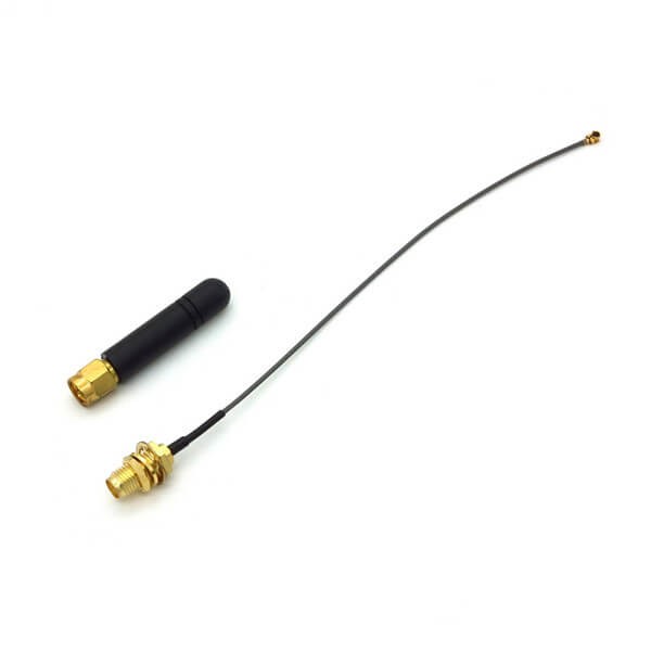 Elecbee GSM Antenna with Interface Cable Short &amp; SMA Plug Straight Angle