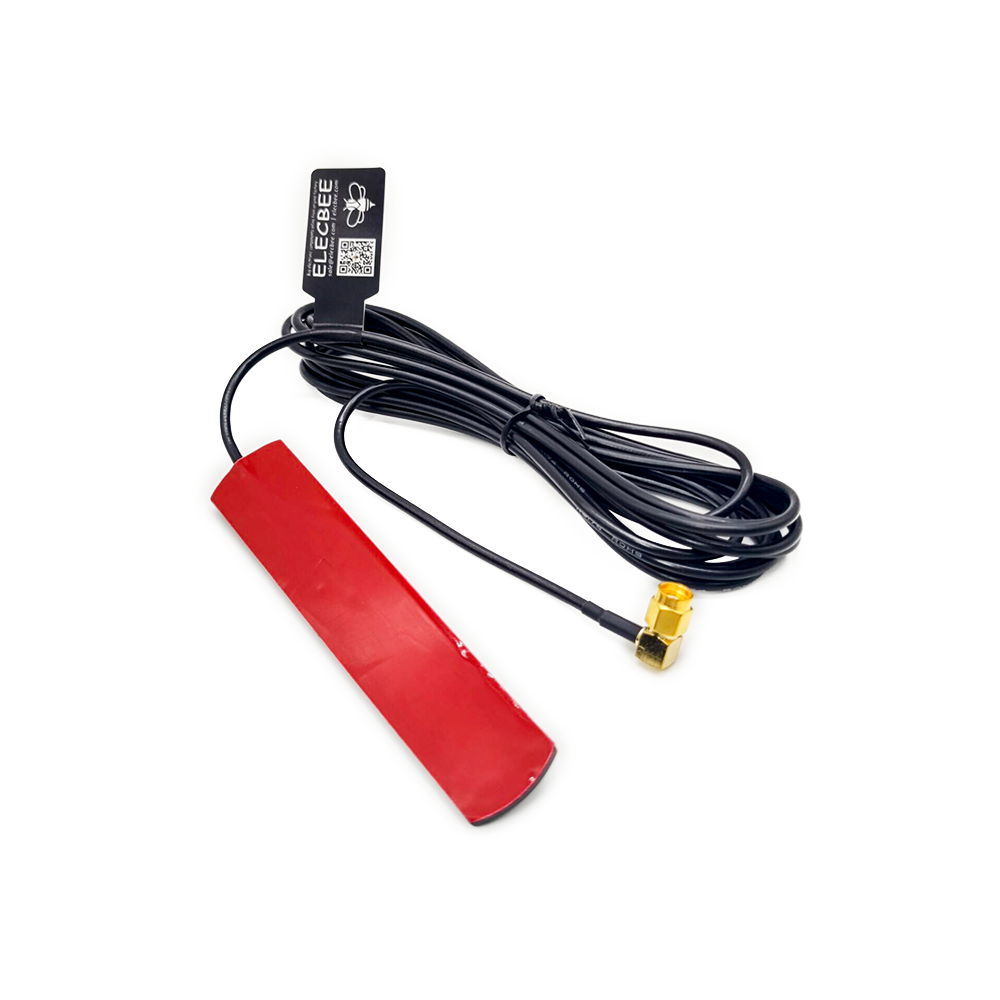Elecbee LTE 4G Antenna RP SMA MALE right angle 3m cable 700~960/1710~2170/2300~2690MHz