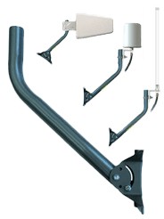 Elecbee 19" Fully Adjustable J-Pipe Pole Mount to Install Antenna