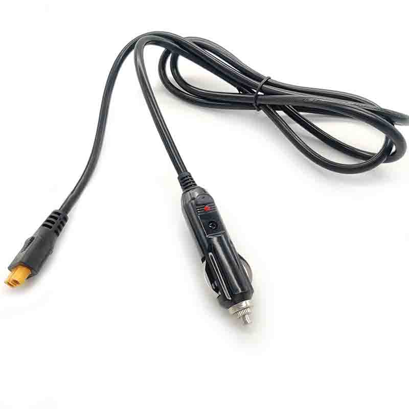 Unleash Power on the Move with the Power Cord 16AWG XT60 Female To Car Cigarette Lighter Charging Cable