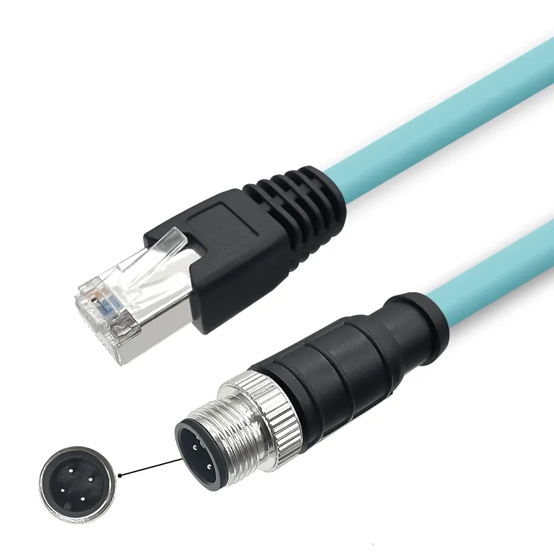 The M12 A-Coded 4 Pole Male to RJ45 Interface Cat7 Shielded Cable: A Revolution in Connectivity