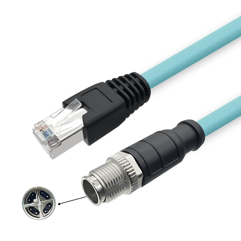 Navigating the World of Connectivity: An In-depth Analysis of the M12 8-pin X-Code Male to RJ45 Male Cable