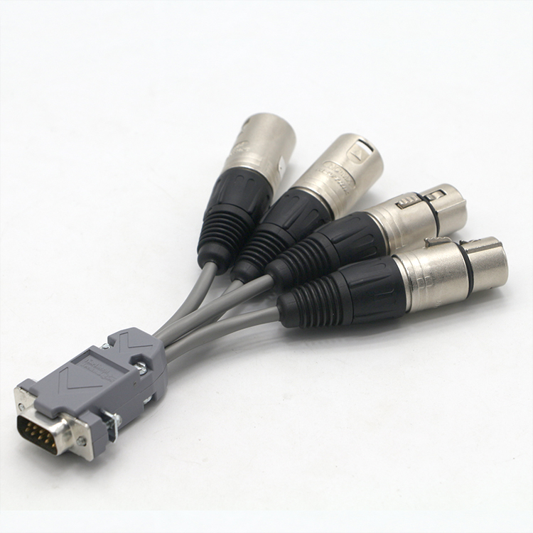 Elevate Your Sound with the DB9 Male to XLR 4 Ports Analog Audio Cable Adapter