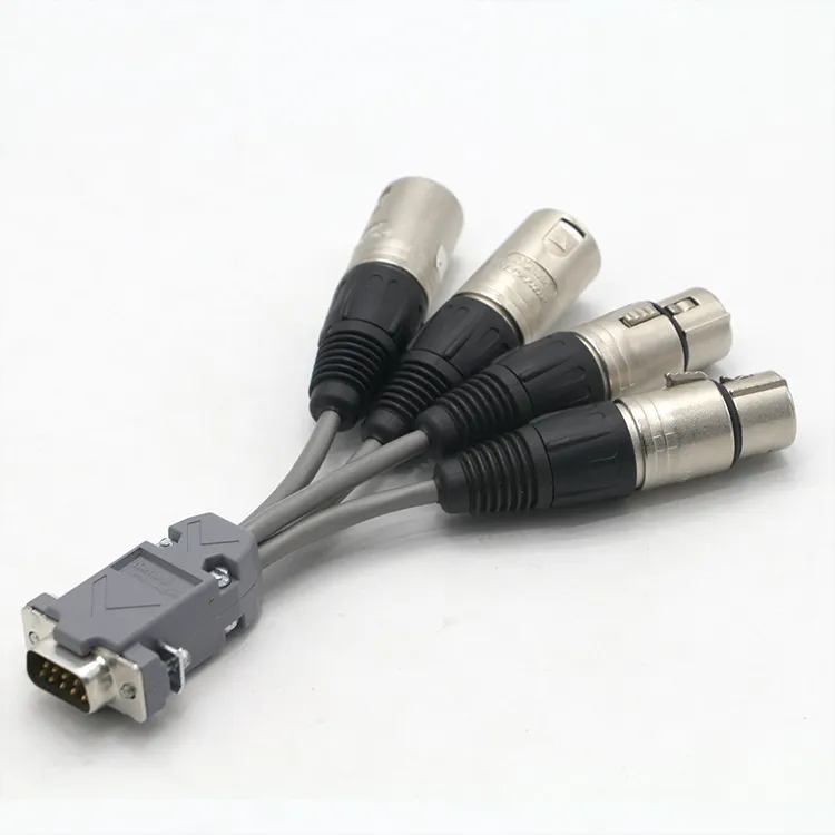Elevate Your Sound with the DB9 Male to XLR 4 Ports Analog Audio Cable Adapter