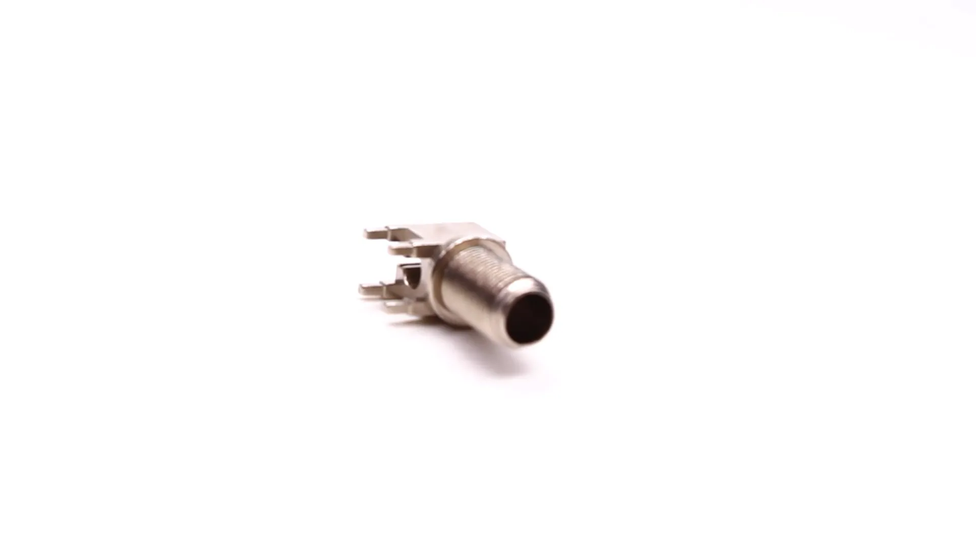 F Type Connector Video: Efficient 90° F Type Connector for Seamless PCB Mounting
