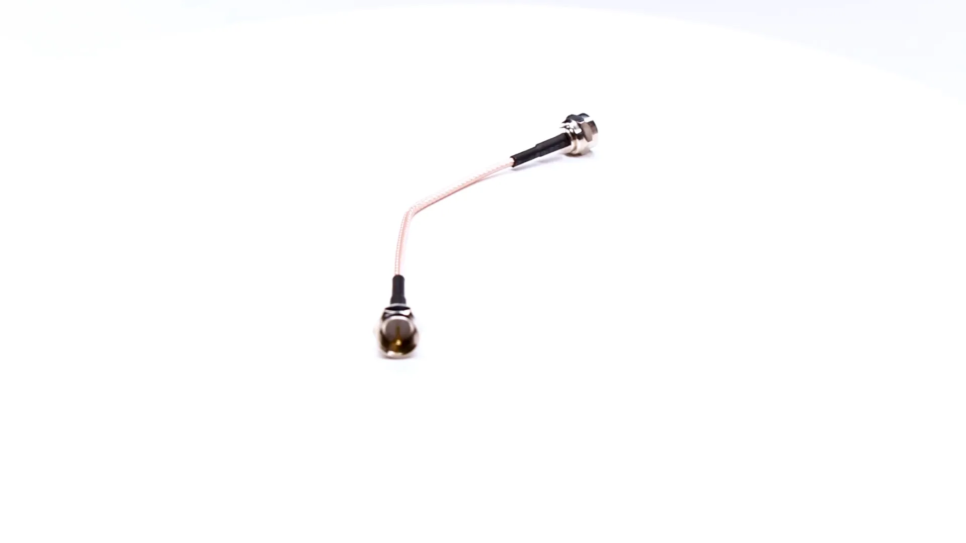 F Type Cable Video - F Type Cable to Coax 75Ohm Brown RG179 Solder with F Type Straight Male