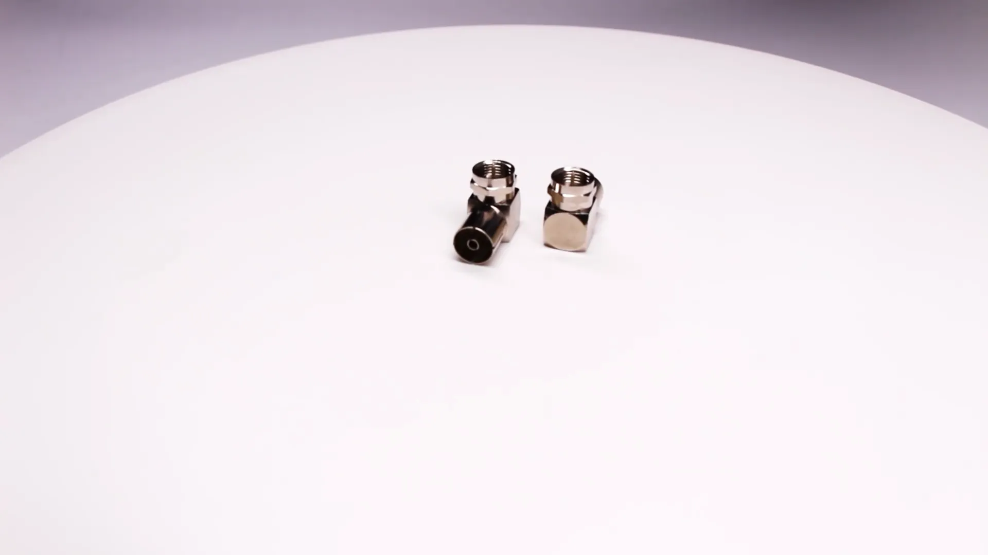 F To PAL Adapter Video: F Type Male to PAL Female Angled Adapter Nickel Plated