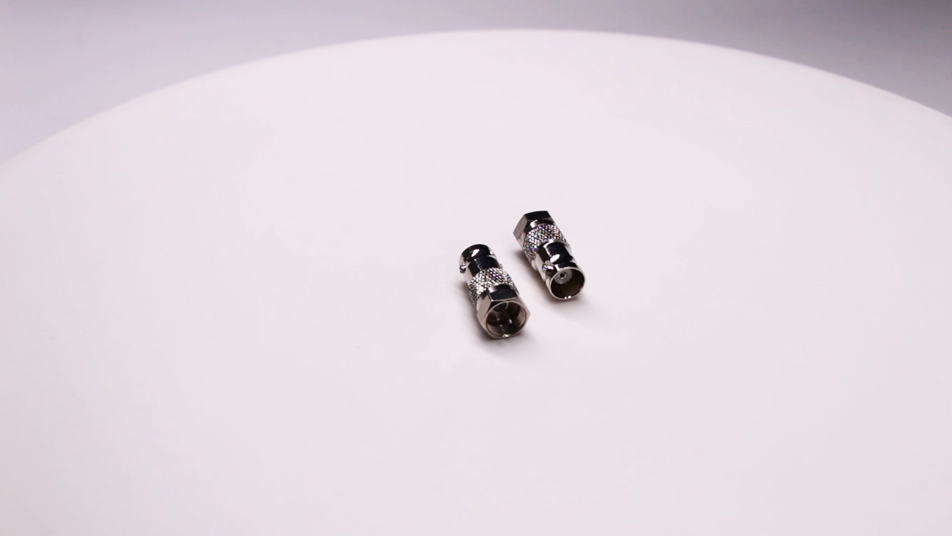 BNC To F Video: BNC Female to F Male Straight Adapter Nickel Plated