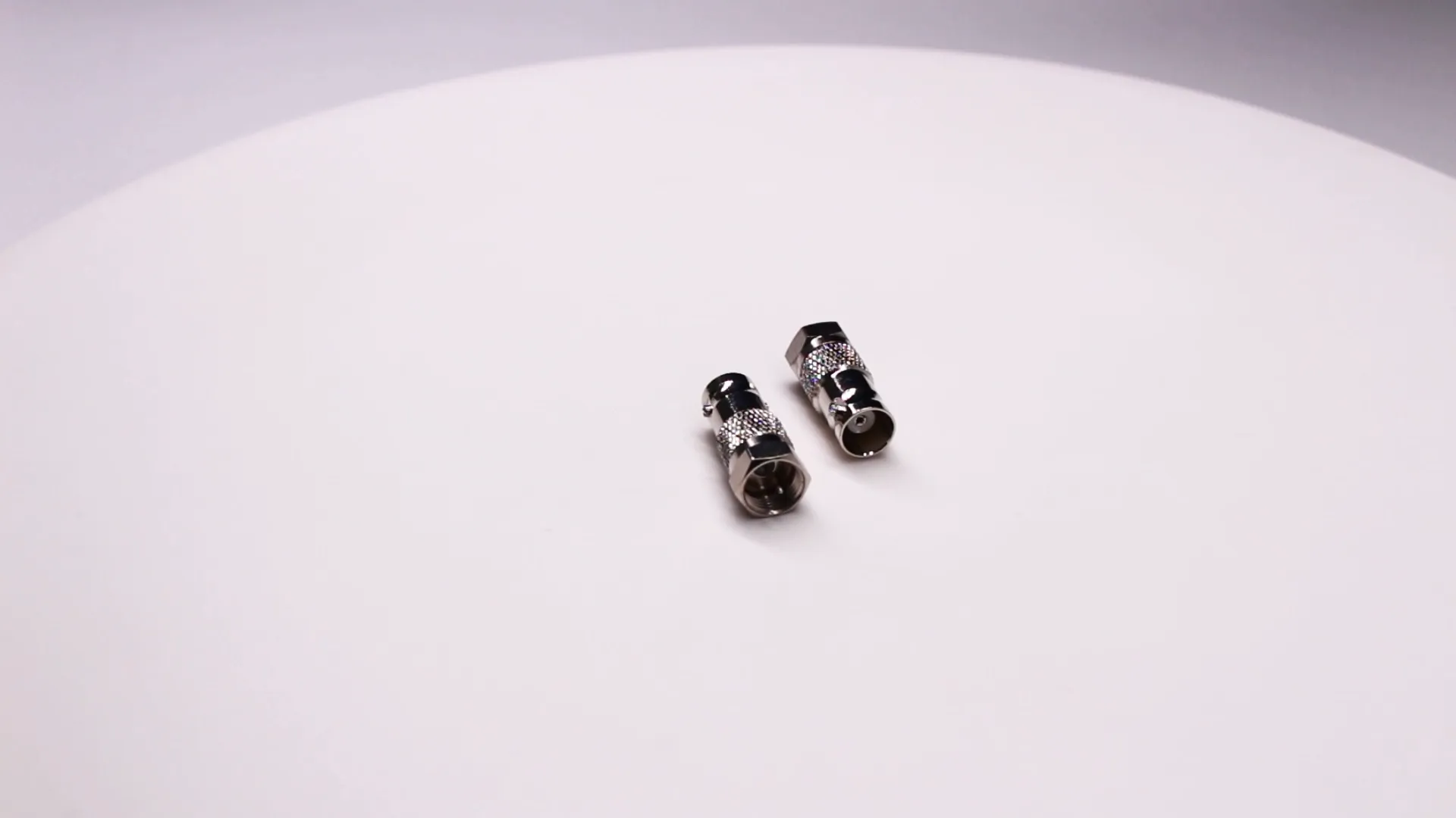 BNC To F Video: BNC Female to F Male Straight Adapter Nickel Plated