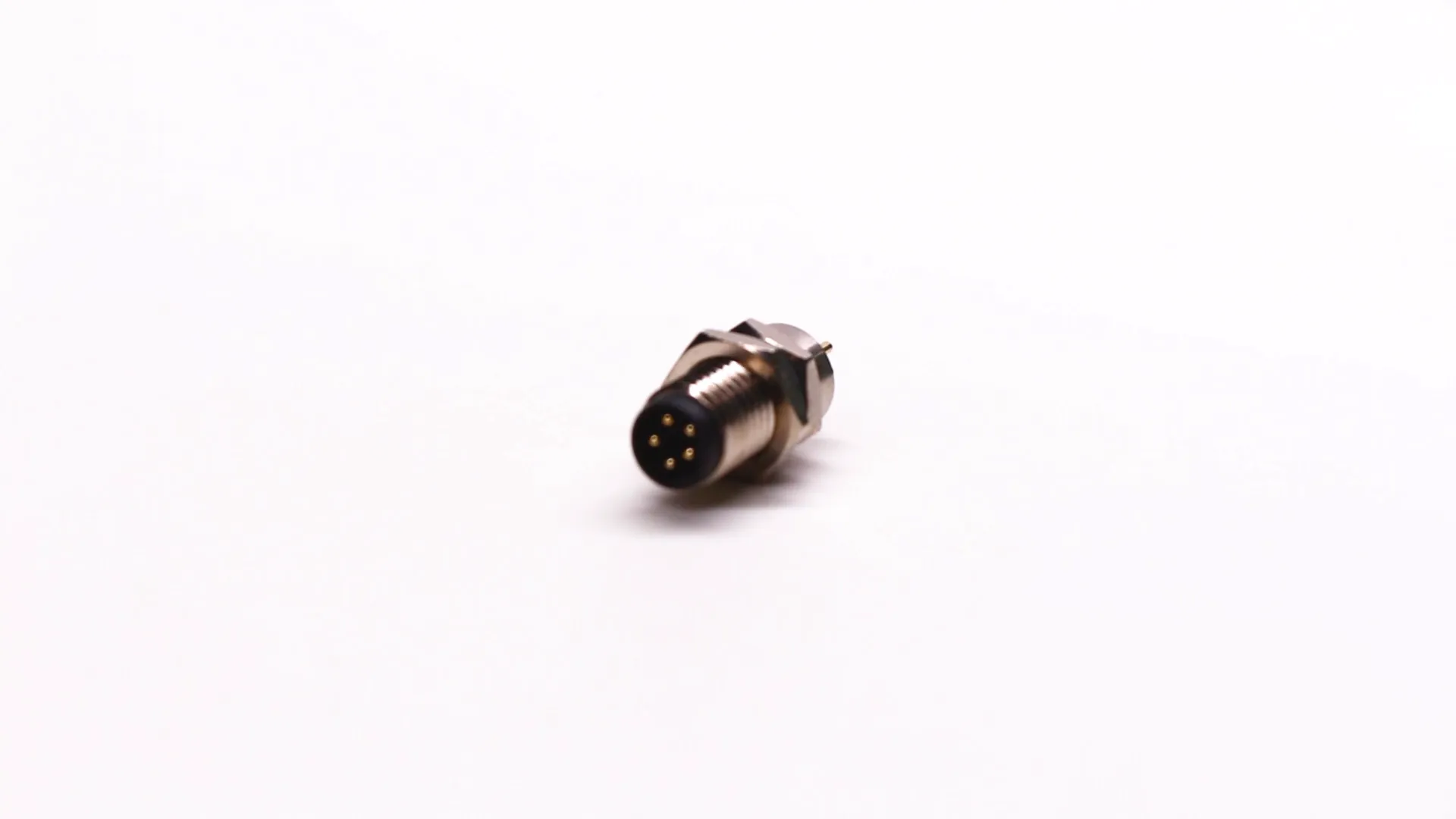 M8 Connector Video: M8 6-Pin Panel Mount Connector: A-Coded, Front-Mount, PCB-Compatible &amp; IP67 Waterproof