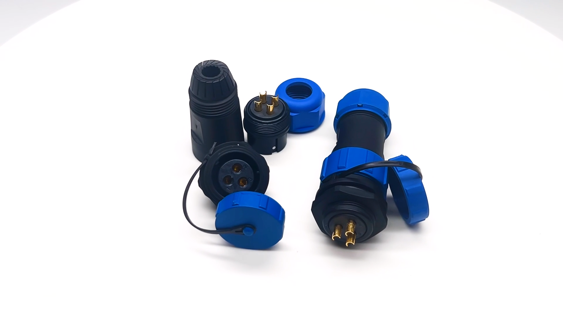 SP13 Connector Video - SP13 3-Pin Waterproof Connector Plug Male and Female Socket Panel Mount Automatic Connector