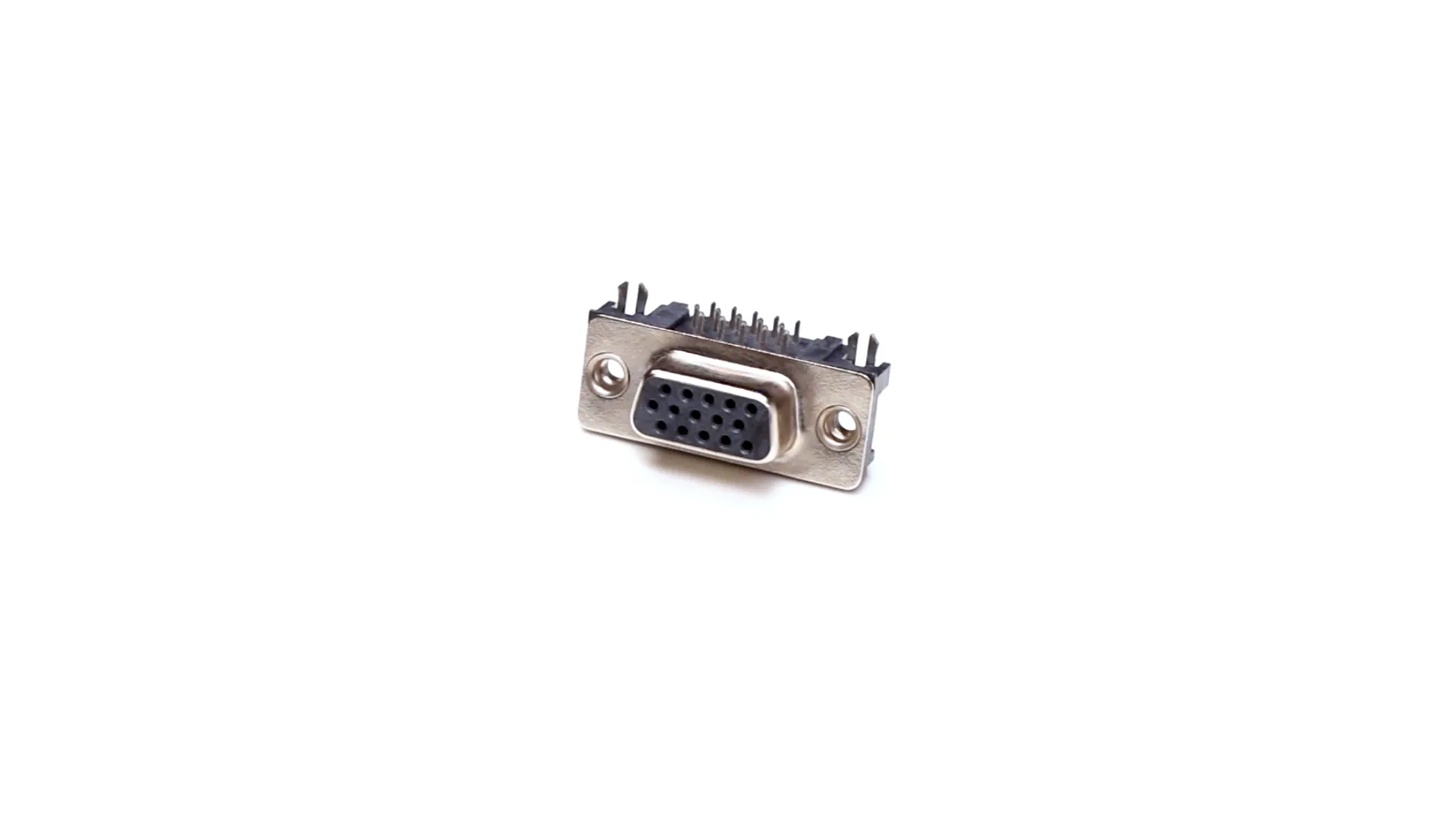 D-Sub Connector Video - Ultra-thin high-density d-sub connector VGA 15 Pin Female Right Angle Through Hole