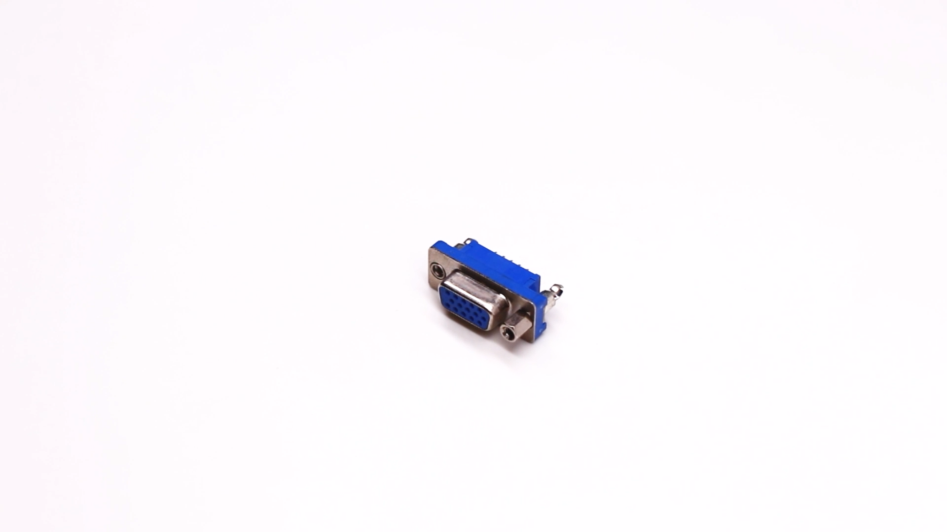 D-sub Female Connector Video: D-SUB VGA 15 Pin Female 180 Degree Though Hole Connector