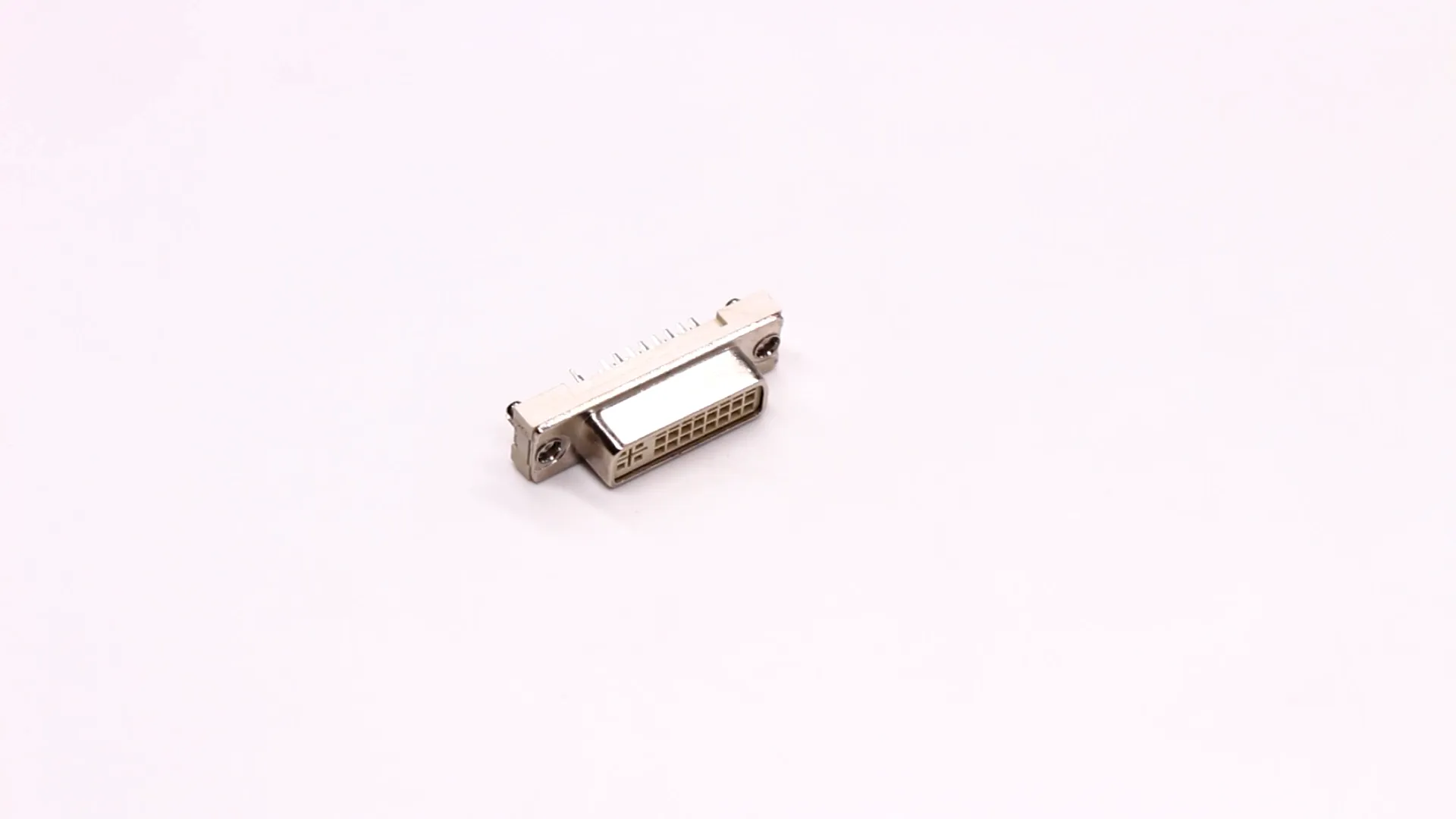 DVI Connector Video: DVI Connector Female Straight 24+5 Though Hole for PCB Mount