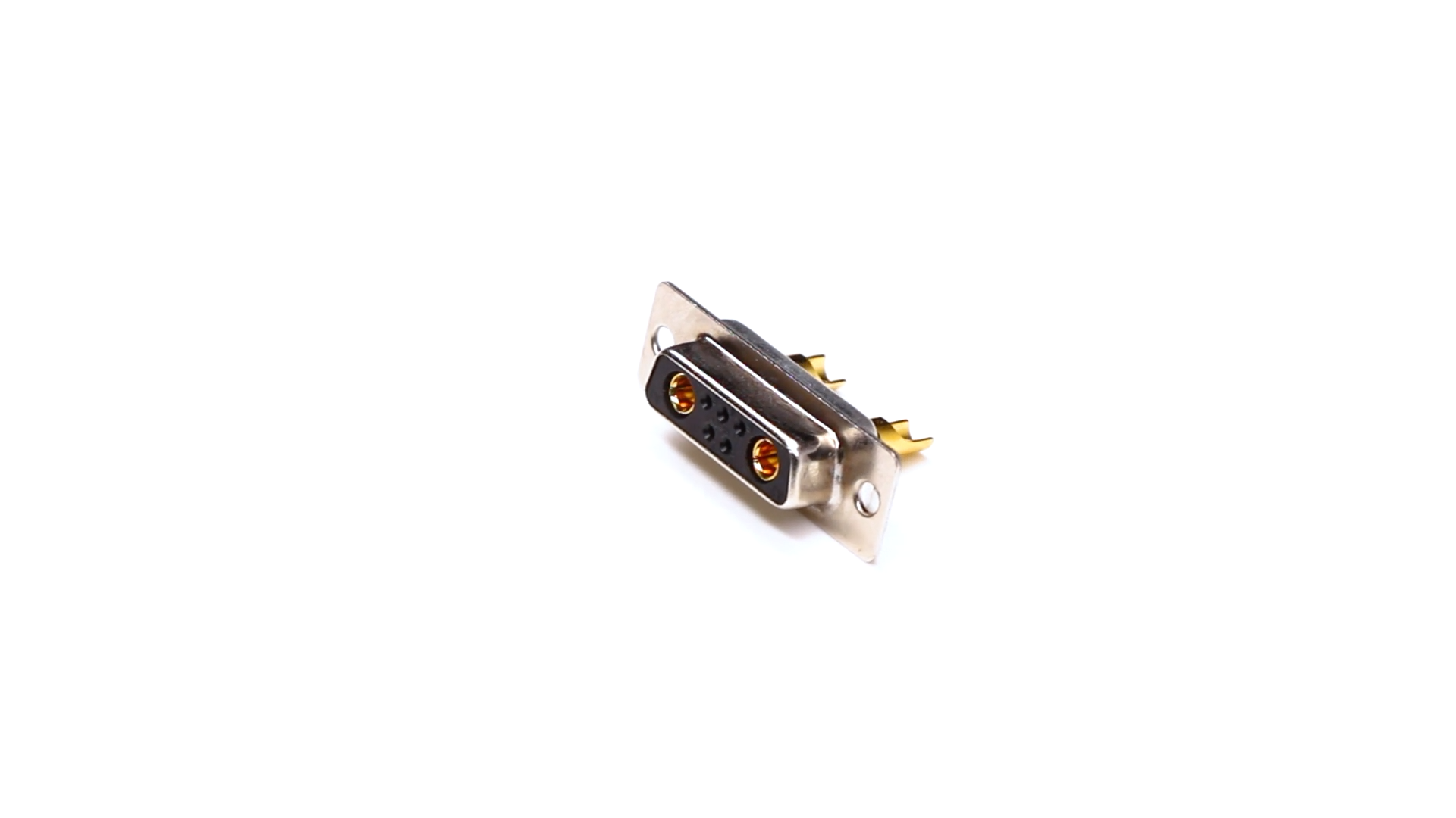 D-sub Connector Video: 7W2 D-sub Female Straight Solder Type Gold Plated Connector with Single Hole - 10A 20A 30A 40A