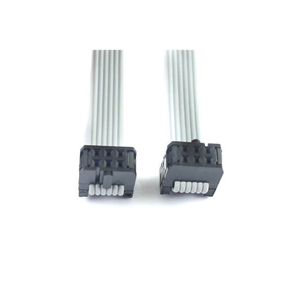 Elecbee 2.54mm间距,排线,2x3针,6针,6线,IDC扁平带状电缆,长度2m连接器