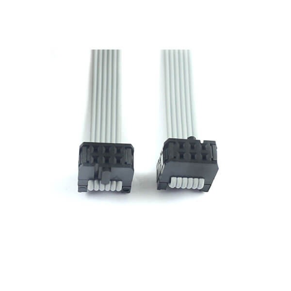 Elecbee 2.54mm间距,排线,2x3Pin,6针,6线,IDC扁平带状电缆,长度40cm连接器