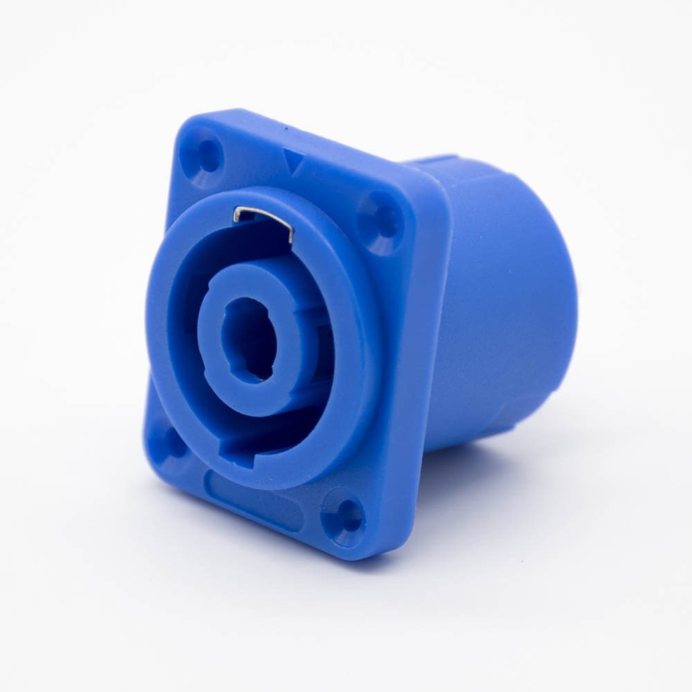 Elecbee Audio power Jack Straight 4 Pin Audio Jack Female Plastic Chassis Mount for Amplifier   Audio Mixer microphone