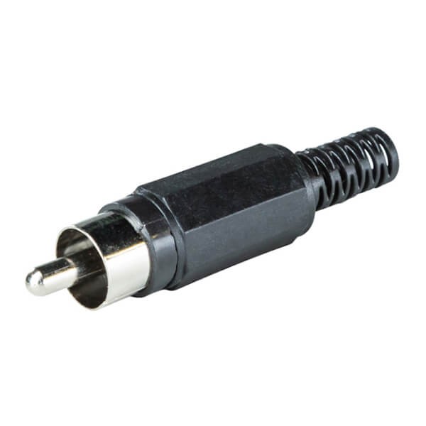Elecbee RCA Coaxial Plug Wire Connector Straight Type Stereo
