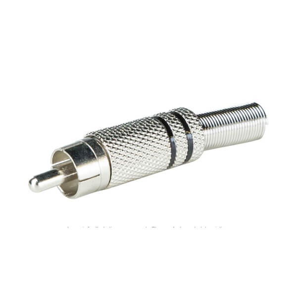 Elecbee RCA Connector For Speaker Wire Straight Type Male Connector