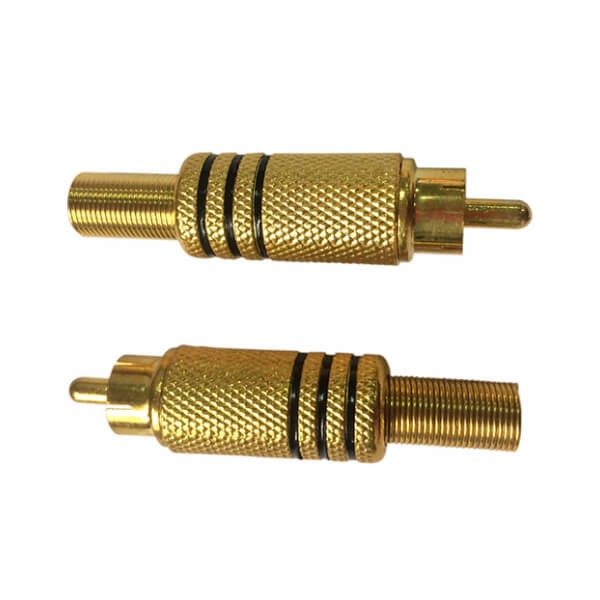 Elecbee RCA Connector Male Straight Type Male for Cable