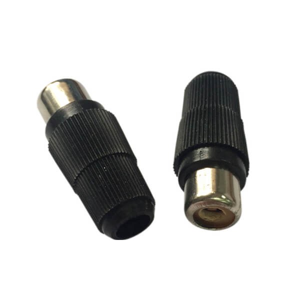 Elecbee RCA Connector for Cable Mount Straight Socket Microphone Connector Black