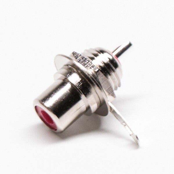 Elecbee RCA Straight Connector Jack Push on Rear Panel Mount