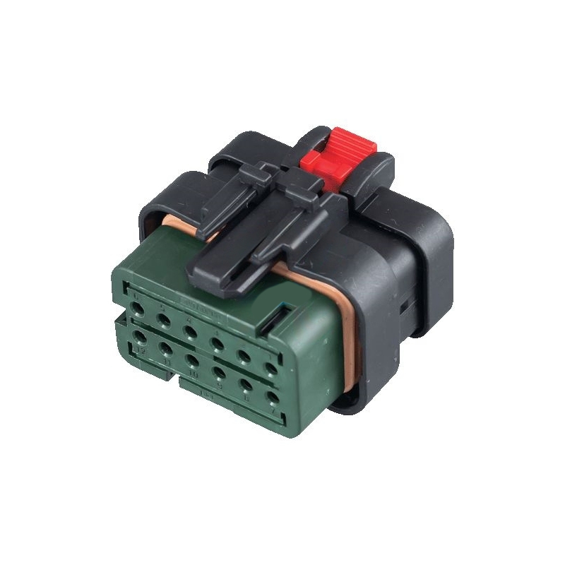 Elecbee DJ7121-1.6-21 Guscio protettivo terminale verde per applicazioni automobilistiche 1 PZ