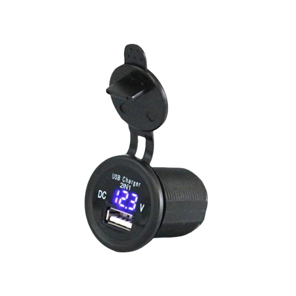 Elecbee 改装单USB+电压表12-24V输入 5V 2.1A充电接口带电压检测