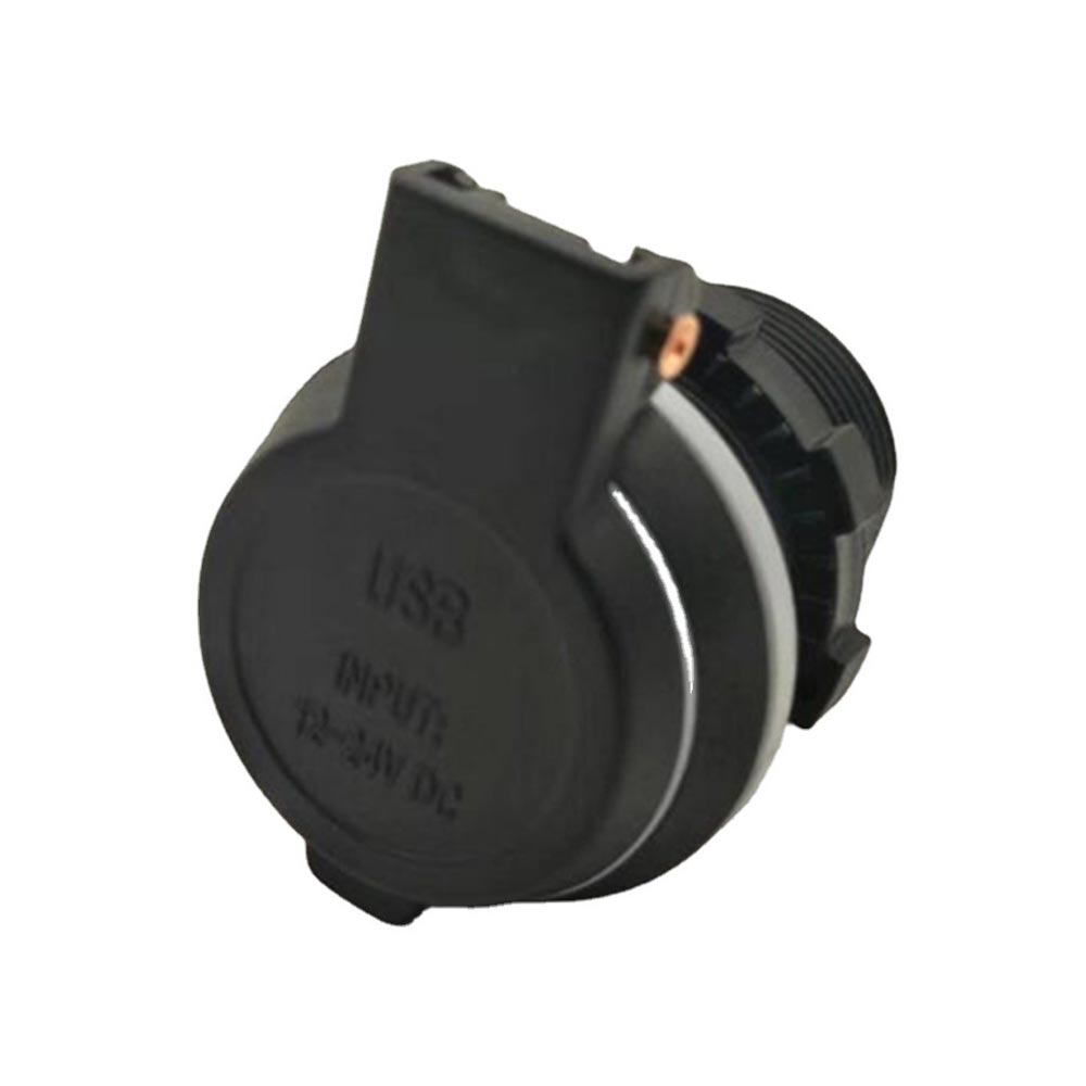 Elecbee 汽车船艇摩托车改装车载4.2A双USB充电器 弹簧防水盖手机充电插座