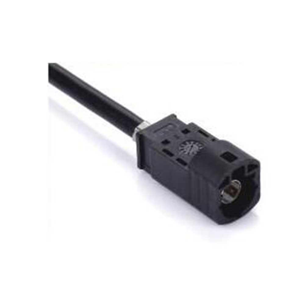 Elecbee HSD Cable A Code 4P Straight Male Connector Radio Signal Supply Single End Extension 0.5m