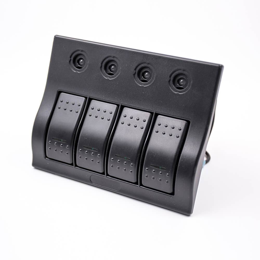 Elecbee Switch Panel For Car RV Yacht Bus Modified 4 Positions Panel Switch