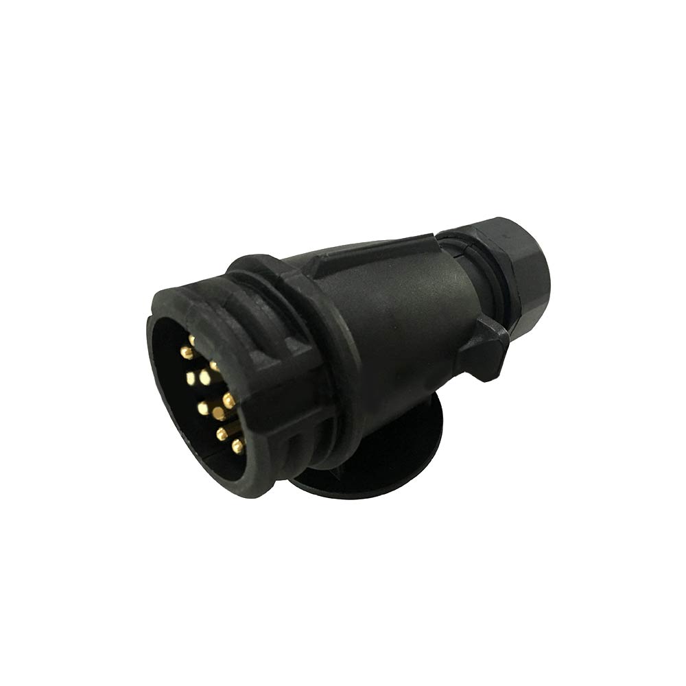 Elecbee 13针12伏插头13孔注塑插头欧型车款拖车信号灯显示