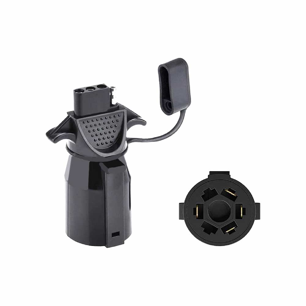 Elecbee 美规七芯拖车连接器拖车插头插座7芯转4芯带保护盖