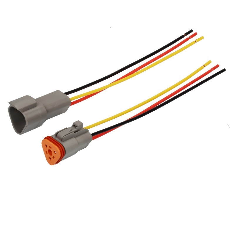 Elecbee 1 Set 3 Pin Auto Waterproof Connector Automotive Sealed Electric Male And Female Plug 14cm