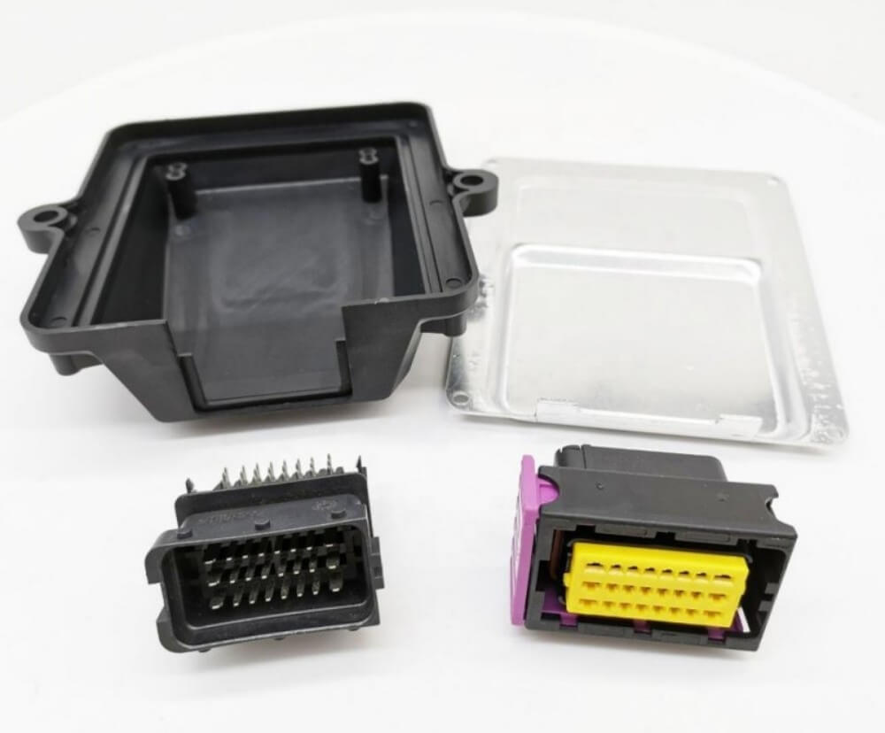 Elecbee 24 Pin female And male automotive Ecu connector plastic Car Aluminum Ecu Box