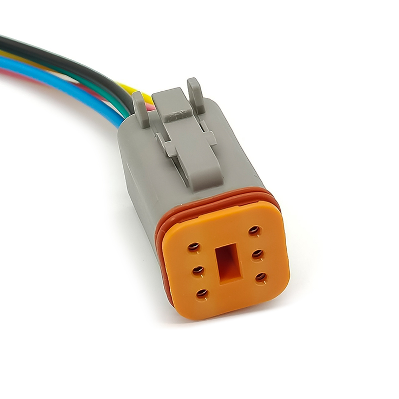 Elecbee 6 Pin Auto Waterproof Connector Female Jack with 1.25mm2 Cable Automotive Sealed Electric 14CM DT06-6S