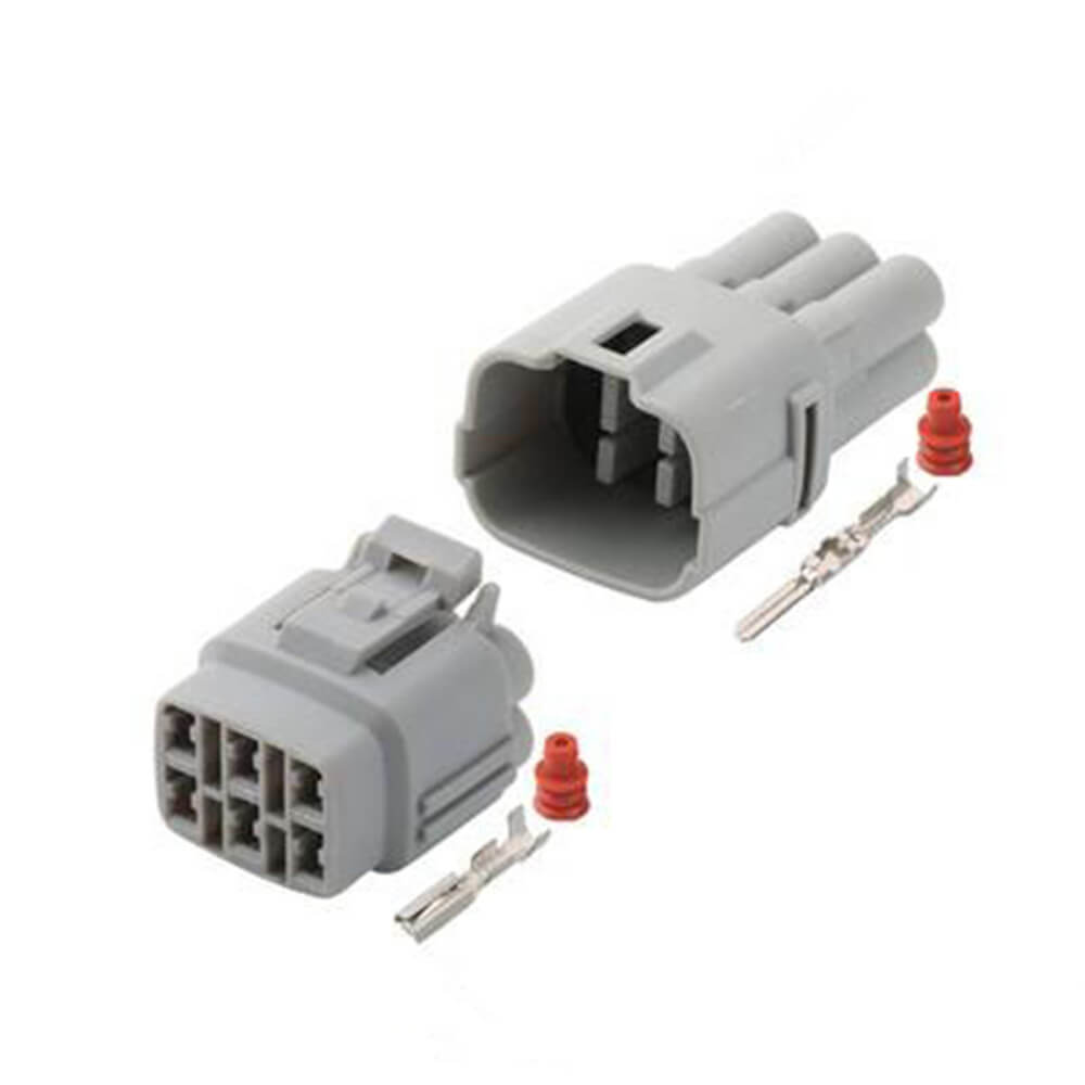 Elecbee 6芯防水汽车传感器连接器公+母接插件