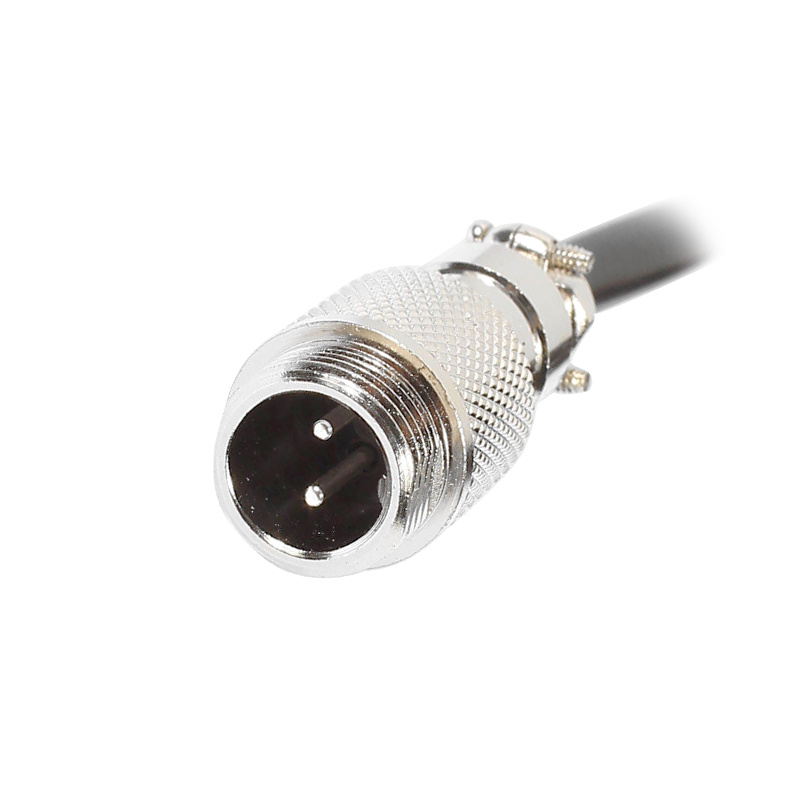 Elecbee GX12 Aviation Connector Butt-Joint Type 2pin  straight   Male with  1M Cable