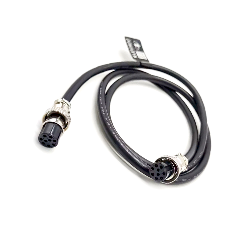 Elecbee GX16 Aviation Connector  9pin  straight   Female  to straight  Female  with  1M Cable