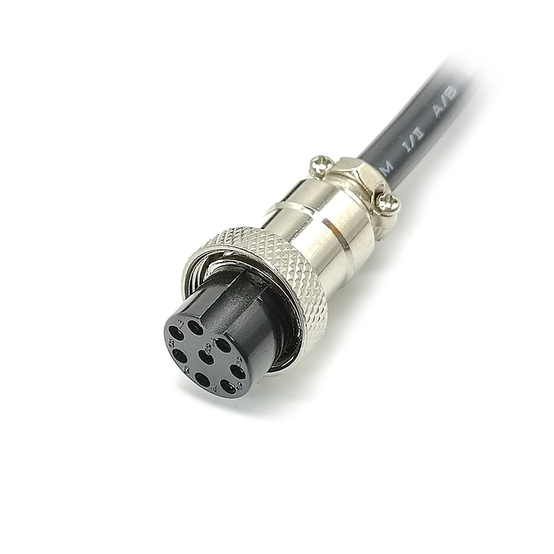 Elecbee GX16 Aviation Connector  8pin  straight   Female  to straight  Female  with  1M Cable
