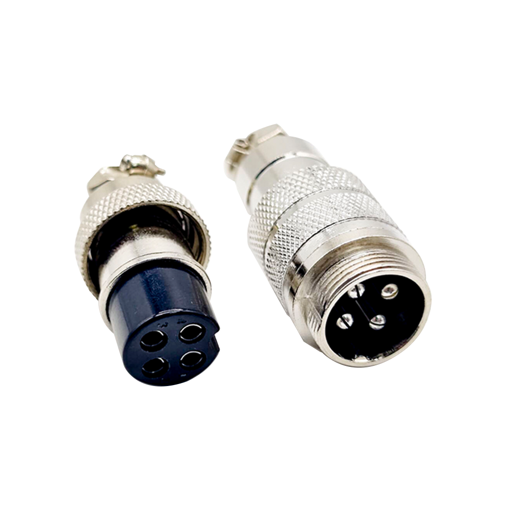 Connettore Angolare M20 GX20 4 Pin Femmina Per Radio, Microfoni E Ricetrasmettitori (Unbranded)