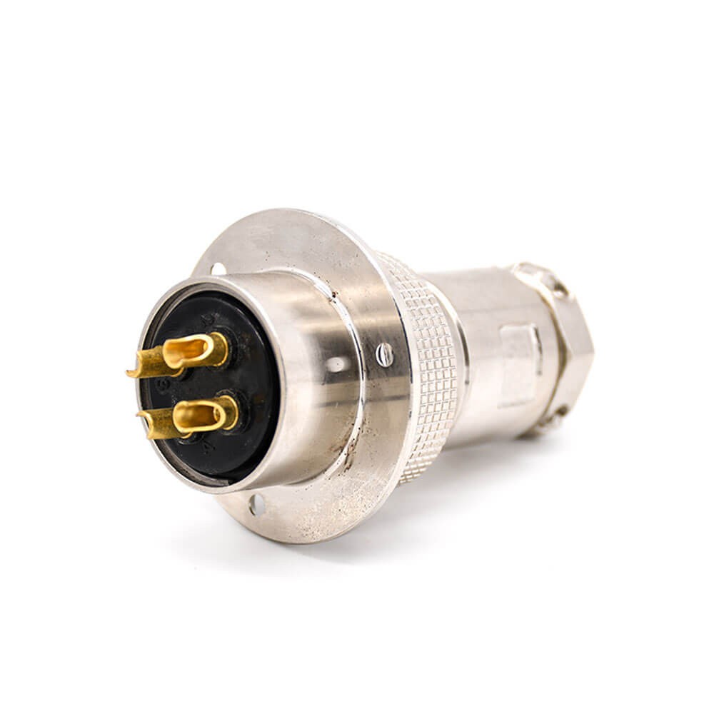 Elecbee GX35 Aviation  connector  Male and Female (one Pair) 4pin StraightFlange Solder Type  connector