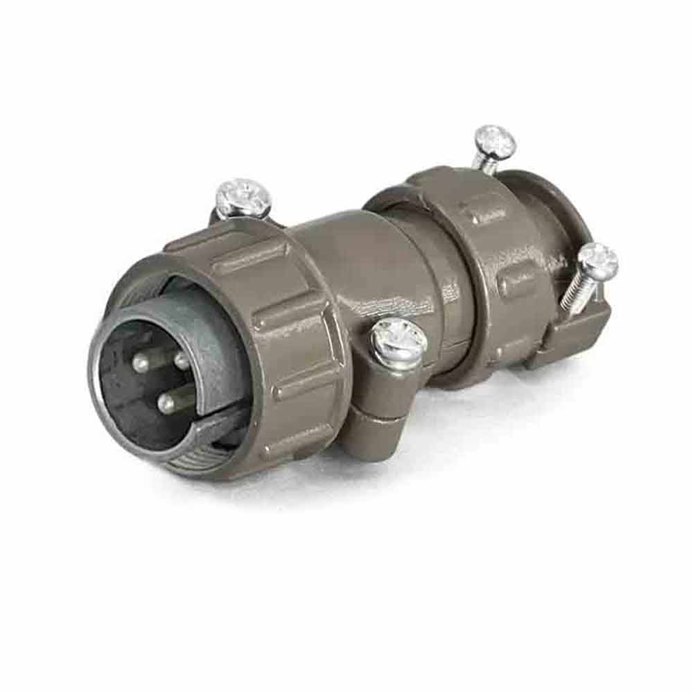 Elecbee P20J3Q Aviation Connector P20 3-Pin Male Plug Reverse Welding