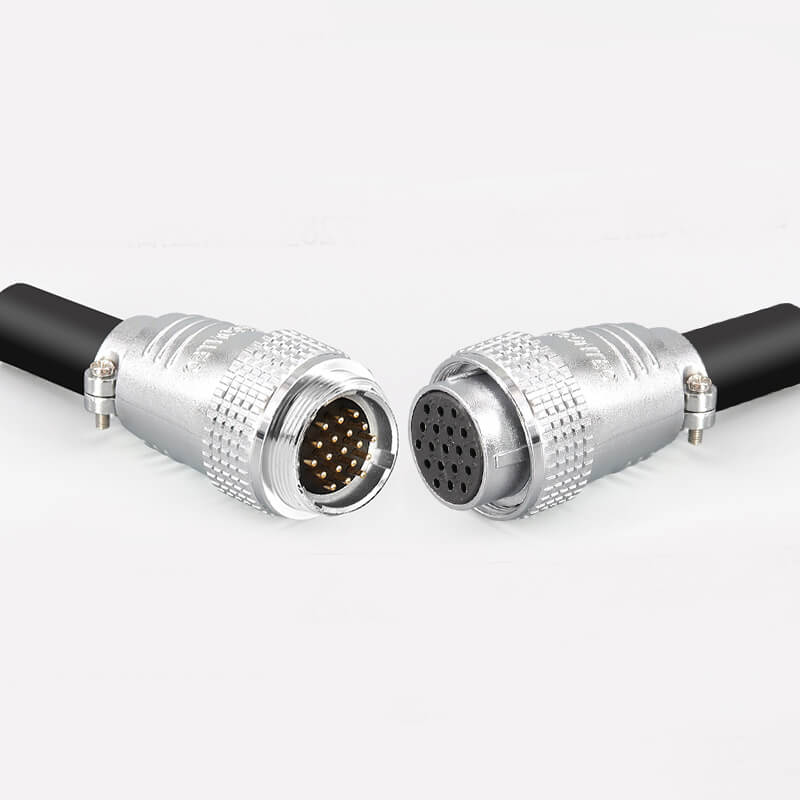 Elecbee Male and Female TP28 19 Core Aviation Connector Straight Metal Wiring Aviation Plug